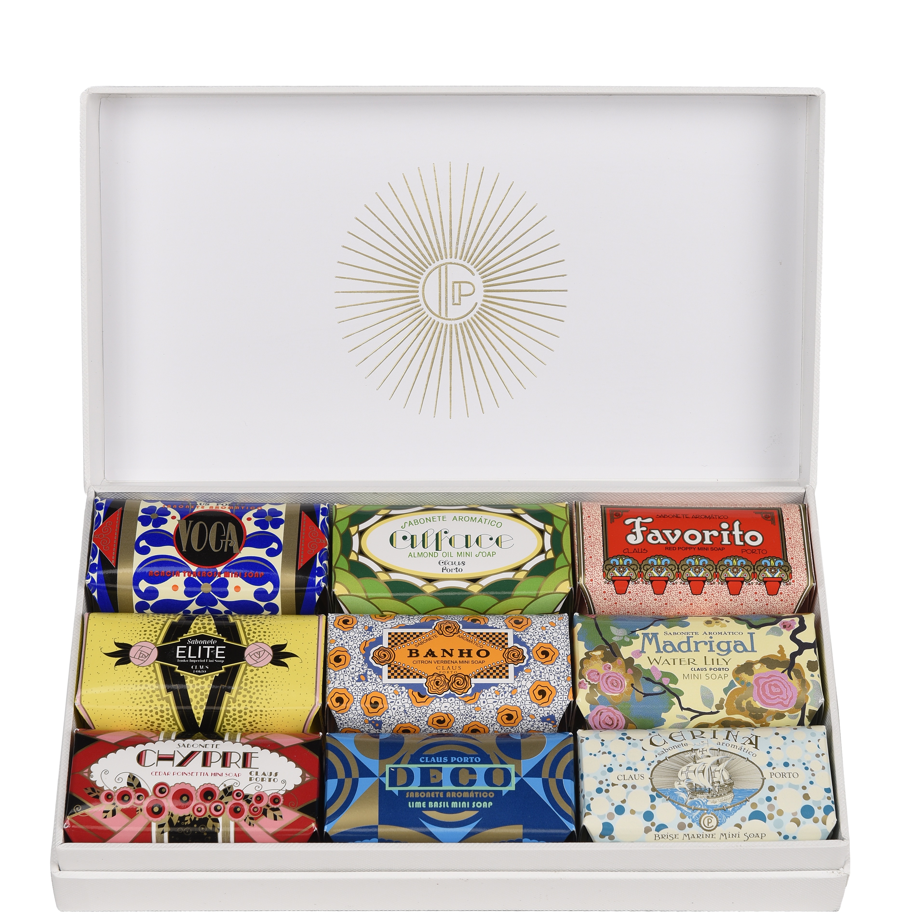 Claus Porto Luxe Gift Box Deco Soaps 9x50 - 1.1 - CP-BXMS903S